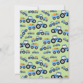 ブルートラクタートラックファームプロデュース誕生日 招待状 (裏面)