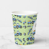 ブルートラクタートラックファームプロデュース誕生日 紙コップ (右)