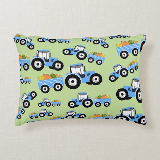 ブルートラクタートラックファームプロデュース アクセントクッション (正面)