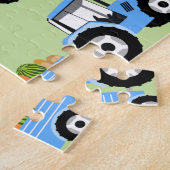 ブルートラクタートラックファームプロデュース ジグソーパズル (側面)