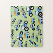 ブルートラクタートラックファームプロデュース ジグソーパズル (縦)