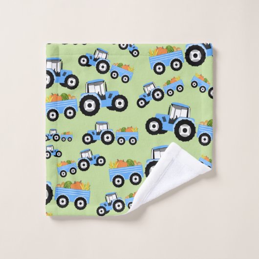 ブルートラクタートラックファームプロデュース バスタオルセット (ウォッシュタオル)