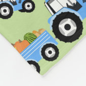 ブルートラクタートラックファームプロデュース フリースブランケット (角)