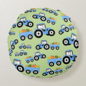 ブルートラクタートラックファームプロデュース ラウンドクッション (正面)