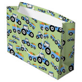 ブルートラクタートラックファームプロデュース ラージペーパーバッグ (裏面アングル)