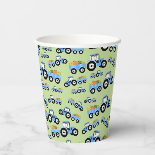 ブルートラクタートラックファームプロデュース 紙コップ (裏面)