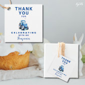 ブルートラクター誕生日スクエアビーフギフトラベル フェイバータグ