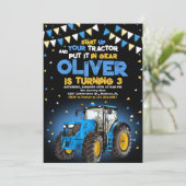 ブルートラクター3rd誕生日パーティー 招待状 (スタンド正面)