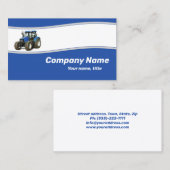 ブルートラクター – ファーム供給名刺 名刺 (正面/裏面)