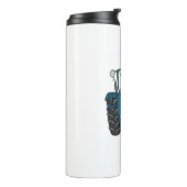 ブルートラクパーソナライズされたタカントリー結婚式の贈り物 タンブラー (回転左)