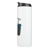 ブルートラクパーソナライズされたタカントリー結婚式の贈り物 タンブラー (回転右)