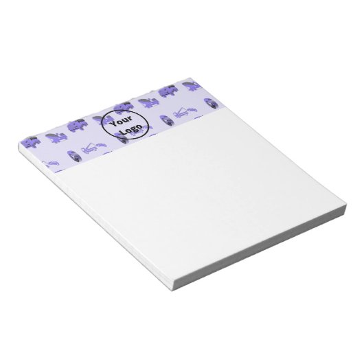 ブルートラックのビジネスパターン ノートパッド (アングル)