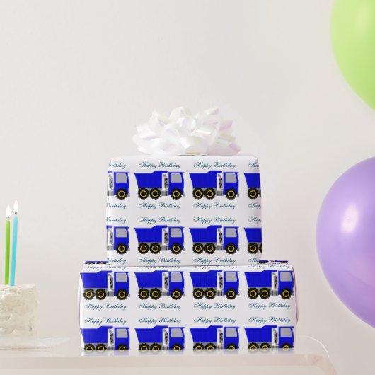 ブルートラックの誕生日 ラッピングペーパー (パーティーギフト)
