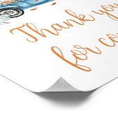 ブルートラックカボチャありがとう来ありがとう ポスター (角)