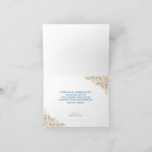 ブルートラックカボチャ赤ちゃんシャワー サンキューカード (内部)