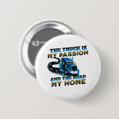 ブルートラックスピードロードパッションホームドライバーデザイン 缶バッジ (正面&裏面)