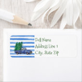 ブルートラックツリーをテーマ ラベル (インサイチュ)