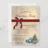 ブルートラックボウ企業の、クリスマスパーティー 招待状 (正面)