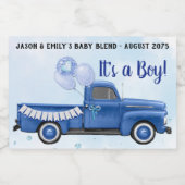 ブルートラックミニワきらめくインラベル スパークリングワインラベル (シングルラベル)