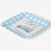 ブルートラックリトルカボチャ秋ベビーシャワー ペーパープレート (傾斜あり)