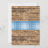 ブルートラック誕生日招待状。ファーム招待状 招待状 (裏面)