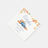 ブルートラック&リトルカボチャの方法ベビーシャワー スタンダードカクテルナプキン (角)