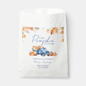 ブルートラック&リトルカボチャの方法ベビーシャワー フェイバーバッグ (正面)