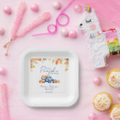 ブルートラック&リトルカボチャの方法ベビーシャワー ペーパープレート (パーティー)