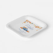 ブルートラック&リトルカボチャの方法ベビーシャワー ペーパープレート (傾斜あり)