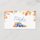 ブルートラック&リトルカボチャベビー用の本 エンクロージャーカード (裏面)