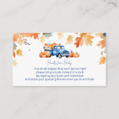 ブルートラック&リトルカボチャベビー用の本 エンクロージャーカード (正面)