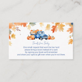 ブルートラック&リトルカボチャベビー用の本 エンクロージャーカード