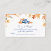 ブルートラック&リトルカンプキンおむつラッフルチケット エンクロージャーカード (正面)