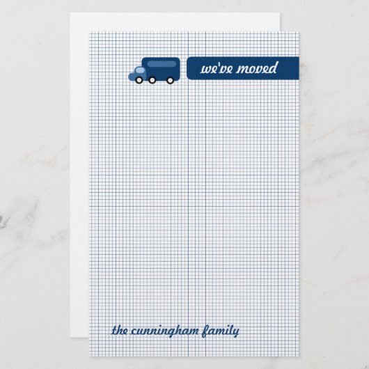 ブルートラック 便箋 (正面/裏面)