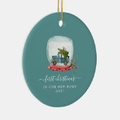 ブルートラック |初めてのクリスマスズニューホームセラミックオーナ セラミックオーナメント (右)