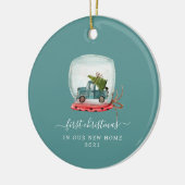 ブルートラック |初めてのクリスマスズニューホームセラミックオーナ セラミックオーナメント (左)