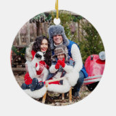 ブルートラック |初めてのクリスマスズニューホームセラミックオーナ セラミックオーナメント (裏面)