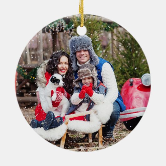 ブルートラック |初めてのクリスマスズニューホームセラミックオーナ セラミックオーナメント (裏面)