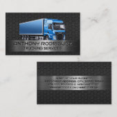 ブルートラック | 炭素鋼の背景 名刺 (正面/裏面)