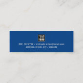 ブルートラベルモダンエージェントのツアー冒険 スキニー名刺 (裏面)