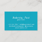 ブルートラベ素晴らしルエージェントタンデリオンデザイン 名刺 (裏面)