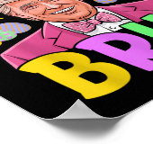 ブルートランプバニーラビットラバーバーブルーイースターデーファンン ポスター (角)