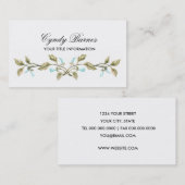 ブルートランペットつる植物名刺 名刺 (正面/裏面)