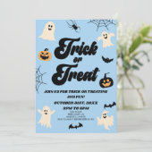 ブルートリック不気味またはトリートハローウィンパーティ 招待状 (スタンド正面)