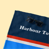 ブルートリミングヒルトンヘッドハーバータウンライトハウス ビーチタオル