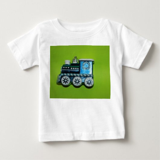 ブルートレインの長袖シャツ・幼児。 ベビーTシャツ (正面)
