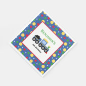 ブルートレインエンジン及び石炭車誕生日 スタンダードランチョンナプキン (角)