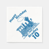 ブルートレインボーイズ10歳の誕生日ナプキン スタンダードカクテルナプキン (正面)