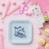 ブルートレイン紙プレート ペーパープレート (パーティー)