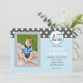 ブルートレイン誕生日招待状 招待状 (スタンド正面)